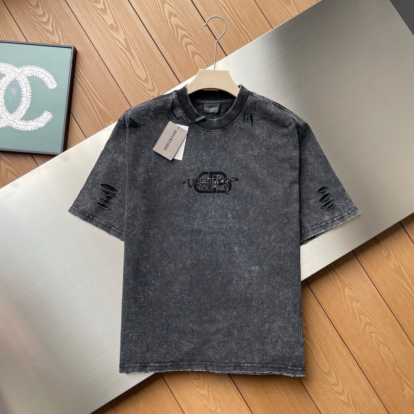 Balenciaga Rhinestone Cotton T-Shirt - Style 01