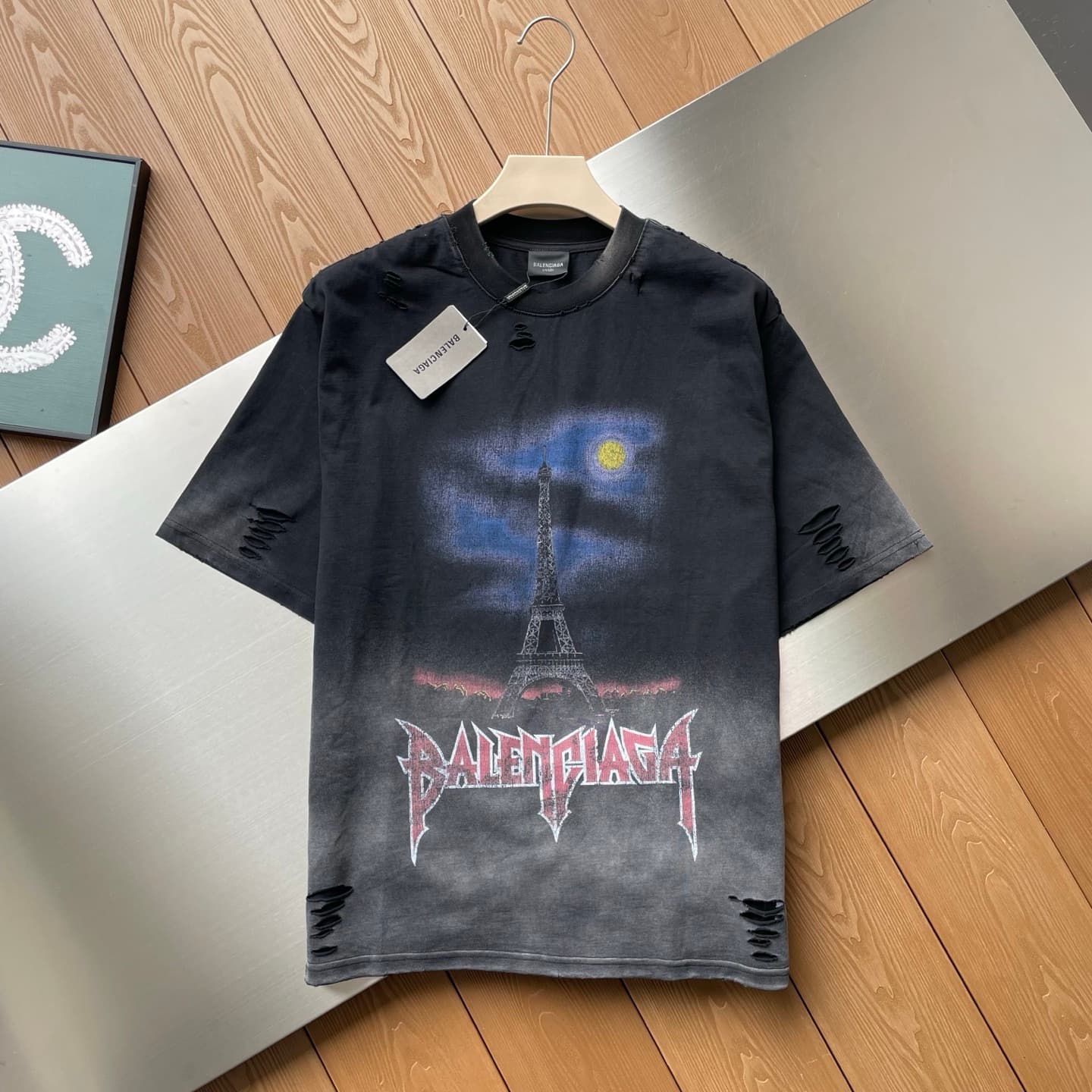 Balenciaga Rhinestone Cotton T-Shirt - Style 02