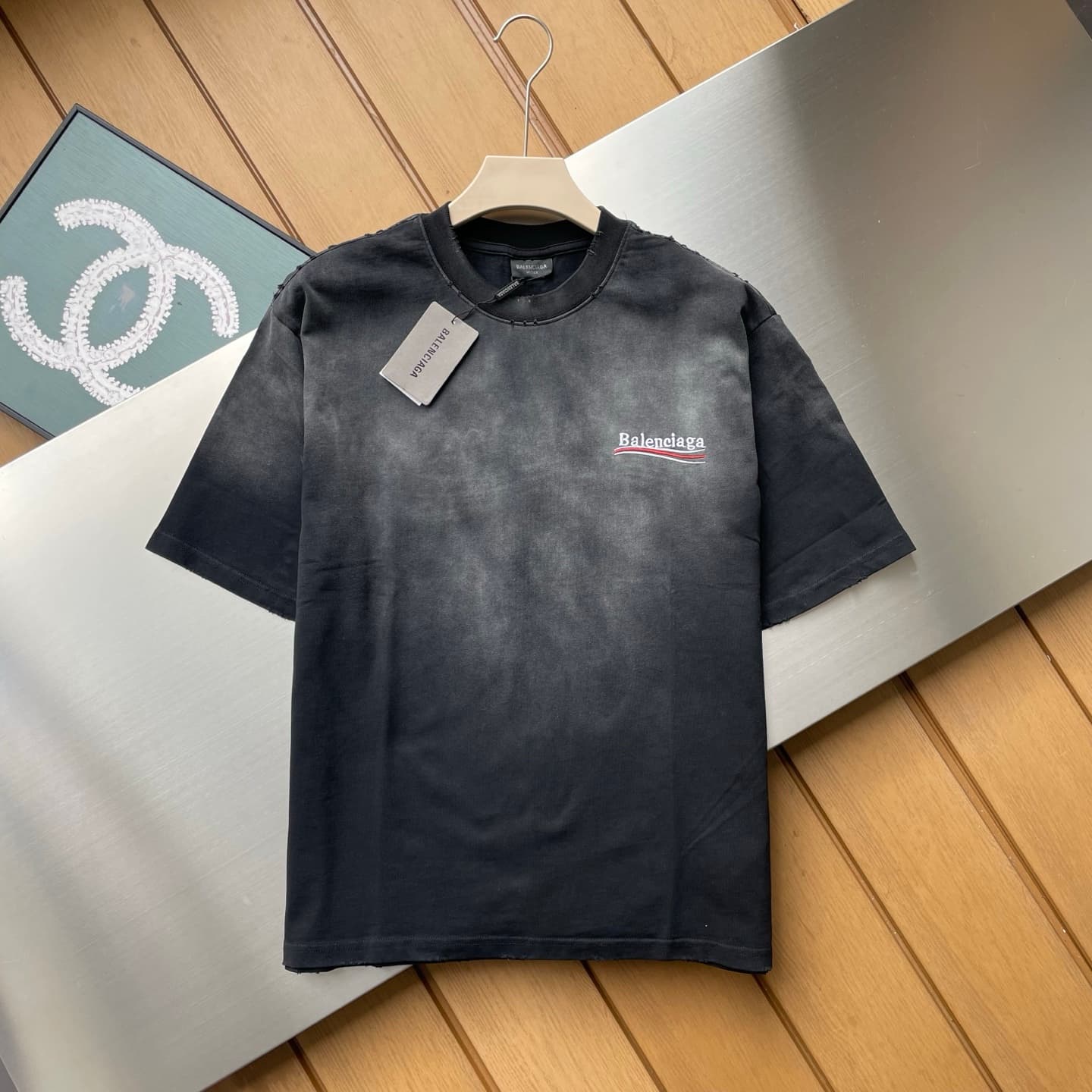 Balenciaga Rhinestone Cotton T-Shirt - Style 04