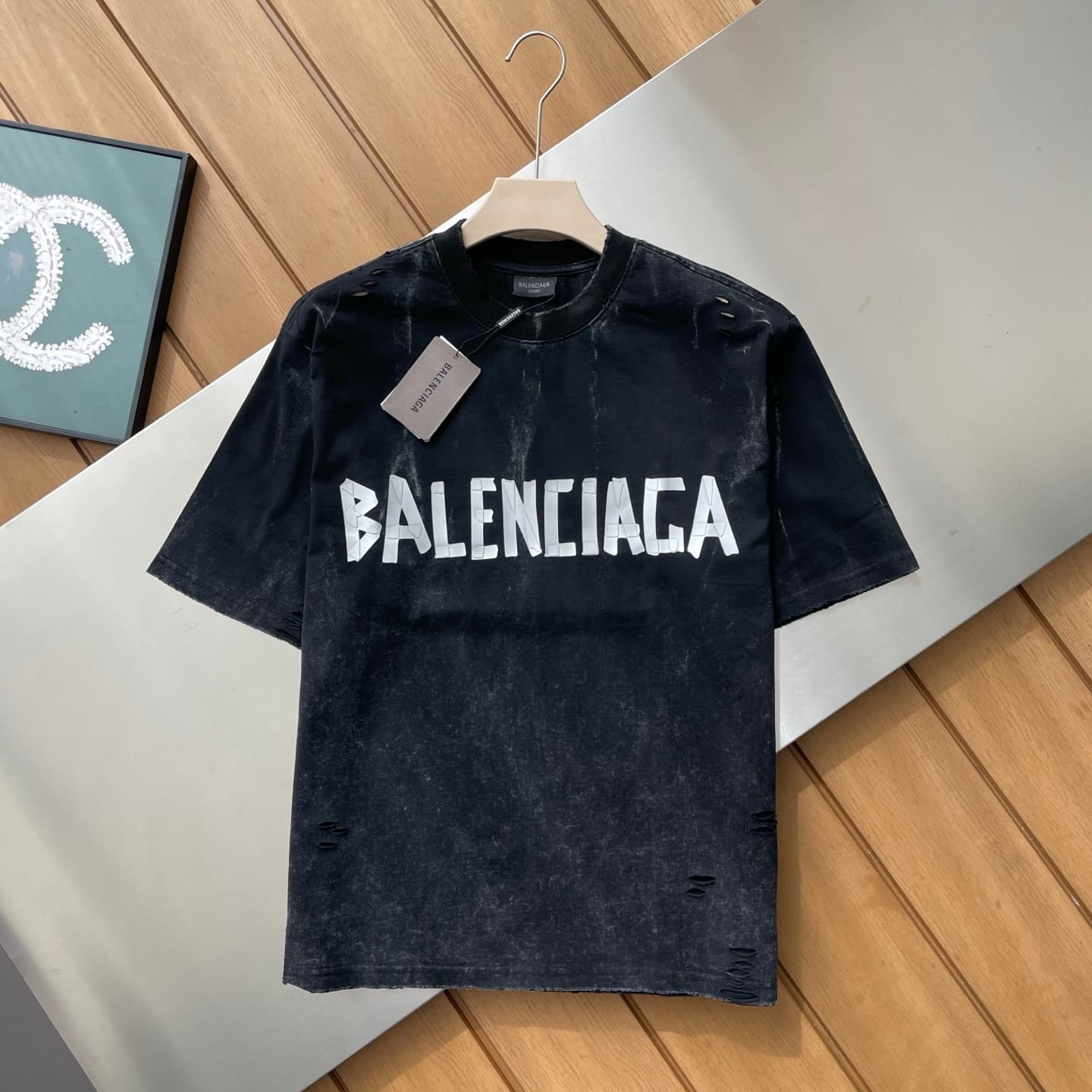 Balenciaga Rhinestone Cotton T-Shirt - Style 05