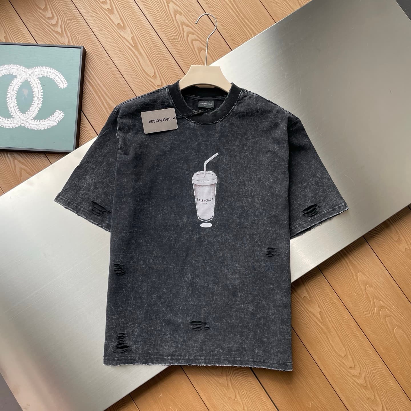 Balenciaga Rhinestone Cotton T-Shirt - Style 06