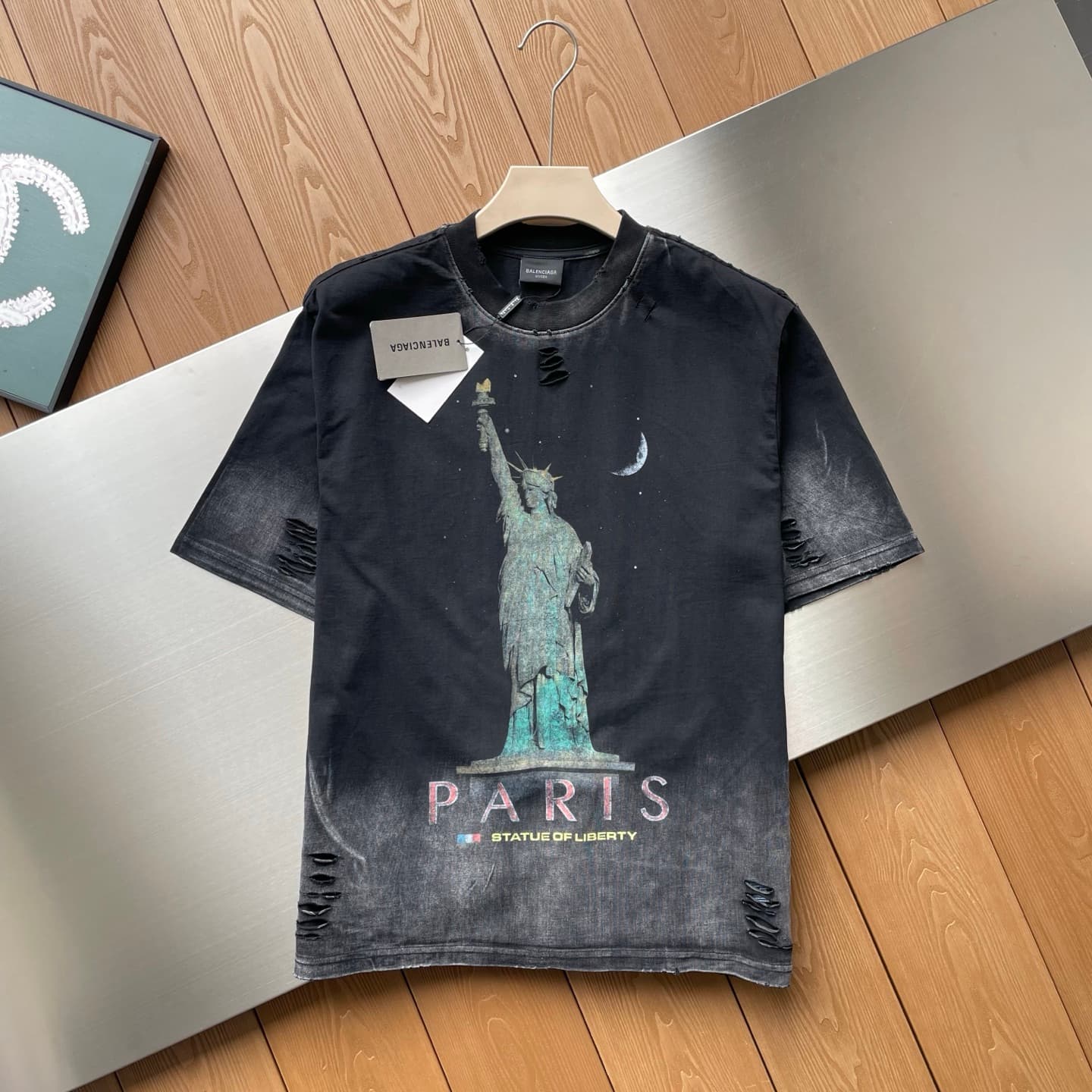 Balenciaga Rhinestone Cotton T-Shirt - Style 07