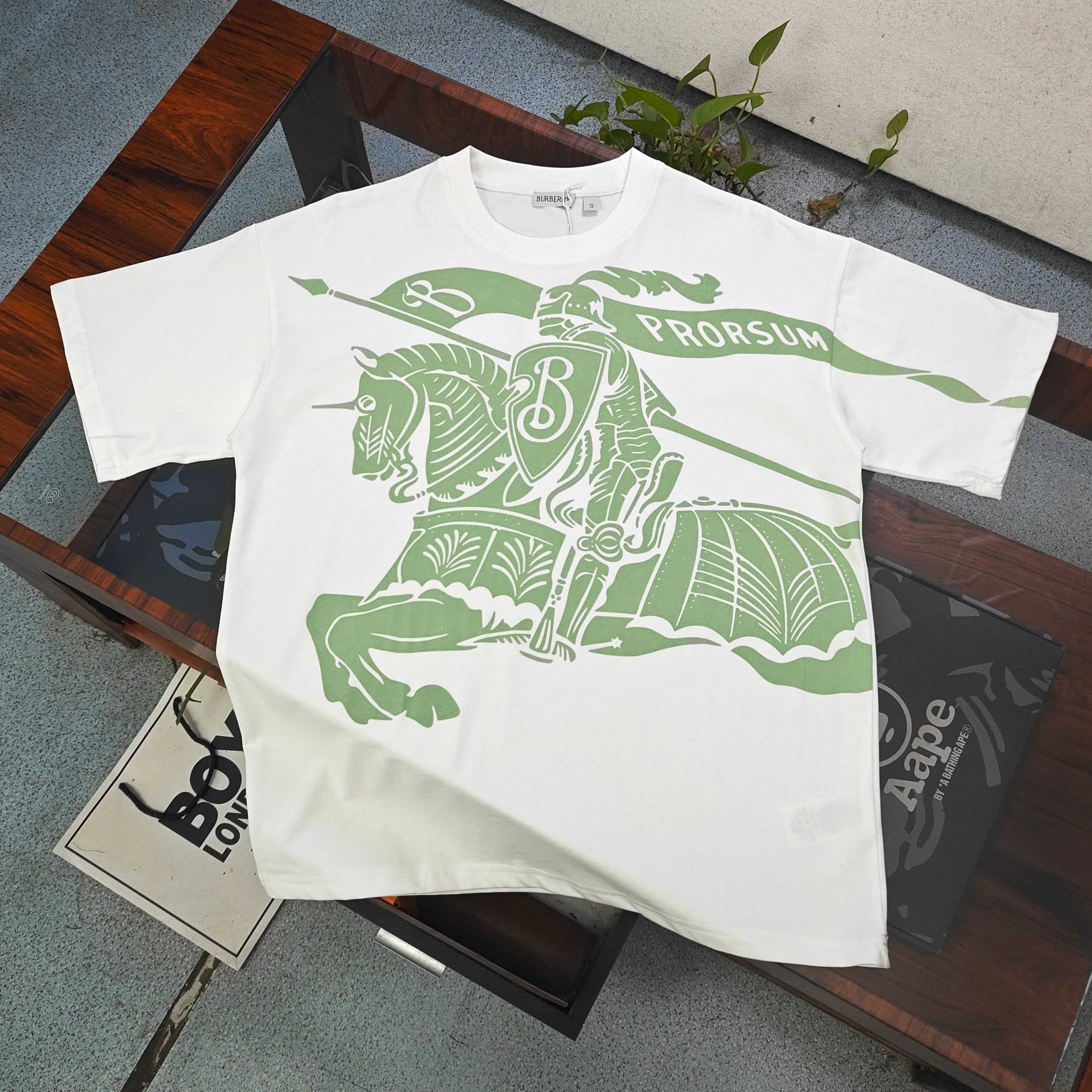 Burberry Graphic Logo Cotton T-Shirt - Style 02