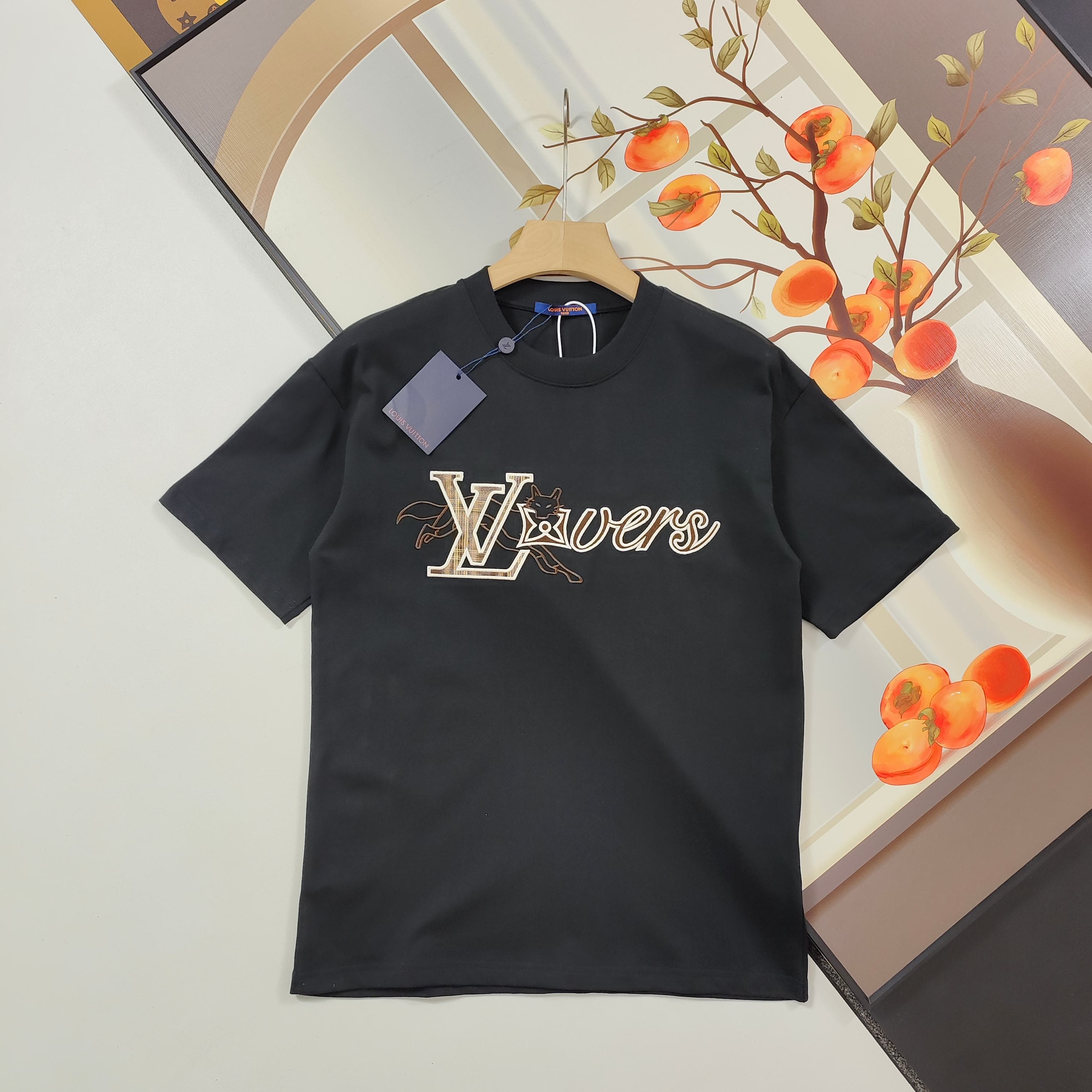 Louis Vuitton Graphic Logo Cotton T-Shirt - Style 03