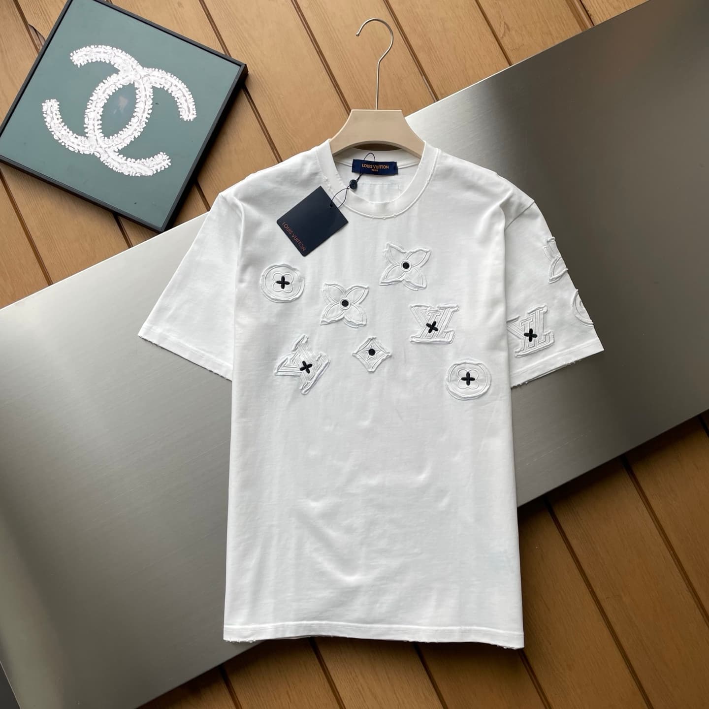 Louis Vuitton Applique Logo Cotton T-Shirt