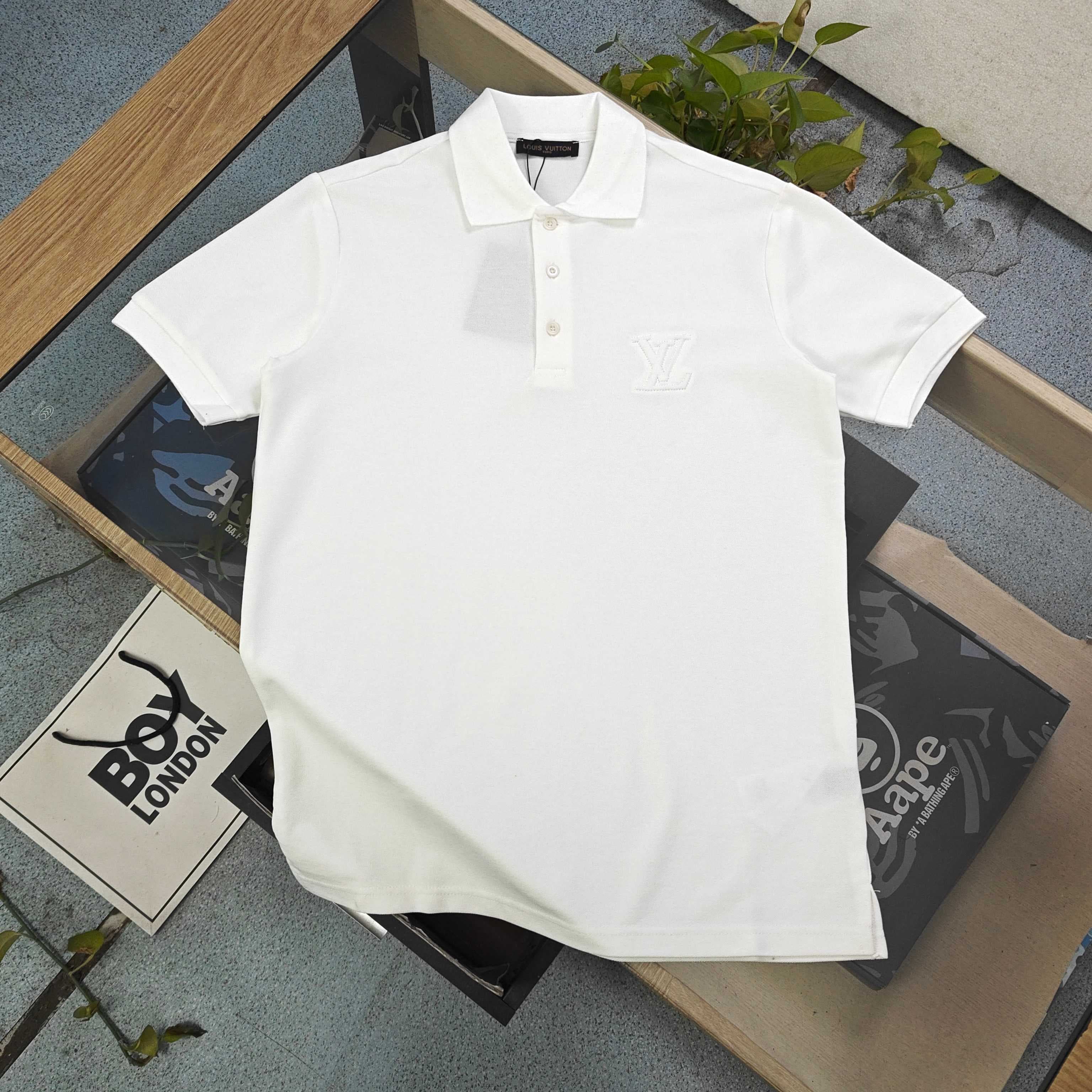 Louis Vuitton Logo Cotton Polo Shirt