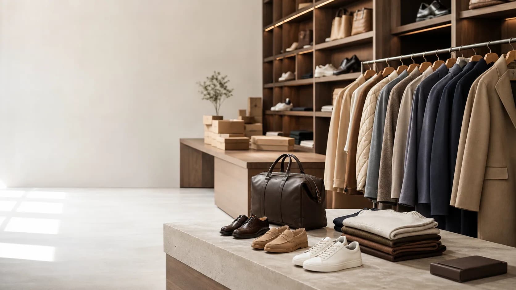 Premium curated apparel and footwear showroom
